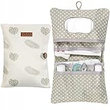 HAMUR HOME Windeltasche Organizer und Kosmetiktasche 2in1 - Kleine...