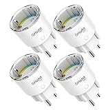GHome Smart Steckdose mit Strommessung, Mini Wlan Steckdose kompatibel mit...