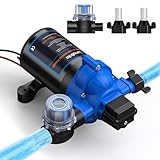 LumaBrite Wasserpumpe 12V Druckwasserpumpe, 3.0 GPM 50 PSI Wasserpumpe...