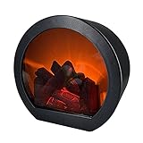 Kaminlaterne LED Tischkamin Feuerlaterne Laterne LED Wandkamin Tischkamin...