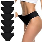 flintronic Unterhosen Damen, 6er Pack Weich Atmungsaktiv Damen Slips,...