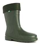 demar. federleichte EVA Gummistiefel gefüttert Regenstiefel LUNA, Grün,...