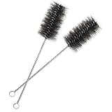2 PCS Ofenrohrbürste aus Stahldraht, 40 mm Schornsteinbürste Rohrbürsten...