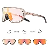 KAPVOE Fahrradbrille Selbsttönend Sonnenbrille Herren Damen Mountainbike...