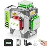 Huepar Pro Kreuzlinienlaser 3 * 360 Grad Selbstnivellierend Roter Grüner...