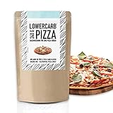 Lower-Carb Pizza Backmischung für 2 Pizzaböden oder 1 Pizzablech | 90%...