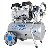 HYUNDAI Silent Kompressor SAC55752 | 24L Kessel, 8bar, ölfrei | 0.75kW /...