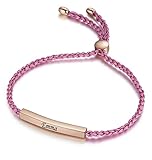 TMT Personalisiertes Armband mit Namen (silber&rosegold) BFF Geschenke...