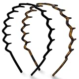 Kitsch Zickzack-Stirnbänder, gewelltes Haarband aus recyceltem Kunststoff...