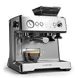 Klarstein GrandPresso Siebträgermaschine Mit Mahlwerk – 20 Bar, 1.350 W,...