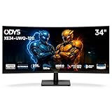 ODYS XE34-UWQ-120 Curved Gaming Monitor — 34 Zoll (86 cm) UWQHD...