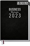 Chäff Business-Timer 2022/2023 A5 [Schwarz] Terminplaner, Wochenkalender...