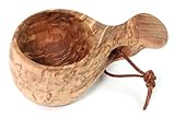 Kuksa Nordic Trinkbecher aus Holz, handgefertigt in Finnland aus Birke...