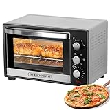 Steinborg® 25 Liter Mini Backofen mit Umluft Pizza Ofen inkl. Backblech...