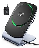 INIU Induktive Ladestation [15W, für MagSafe], Kompatibel mit iPhone 16/15...