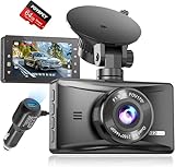 2K Dashcam Vorne,QHD Dashcam Auto,Dashcam Kamera Mit 64g Sd-Karte,3' IPS...