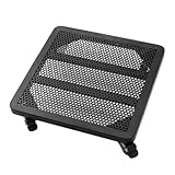 Blumentopfständer aus Metall mit Rollstütze - Quadratischer Gartenwagen...