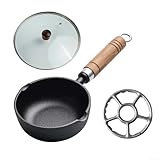 Gusseisen-Pfanne, 11 x 4 cm, unbeschichtet, verdickt, flacher Boden,...