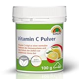 SUNLIFE Vitamin C Pulver hochdosiert 100 g - Vitamin C Pulver mit Zitronen...