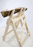 Profi-Sägebockbock - stabile Bauweise -Fichten / Tannen-Holz massiv -...