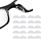 12 Paar Nasenpads Brille selbstklebend Ankleben weiche Silikon Nasenpads...