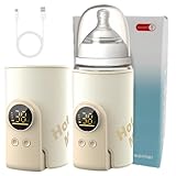 Flaschenwärmer Baby Unterweg 6 Einstellbare Temperatur 38-50℃, Tragbarer...