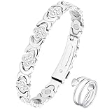 Jeracol Magnetarmband damen mit Magneten – Verstellbares kupferarmband...