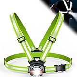 ISEYOU Lauflicht, 500 Lumen Lauflampe Joggen USC Wiederaufladbare, 45°...