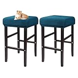 OBASDFD Rechteckige Sattel-Barhocker-Schonbezüge, Set für Café-Tresen...