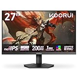 KOORUI Gaming Monitor 27 Zoll 200Hz, QHD PC Bildschirm, Adaptive Sync, Fast...