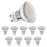 Eslas Gu10 LED Warmweiß CRI90, 5W 550Lm, 3000K Warmweiss, 50W...