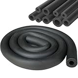 Rohrisolierung Schaumstoff Ø 22mm Rohrdämmung Isolierung Rohr Schwarz...