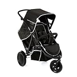 hauck Dreirad Geschwisterkinderwagen Freerider inkl. Regenverdeck, Tandem...