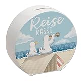 Möwen Spardose mit Spruch Reisekasse Stranderlebnisse Sichern - Meer...