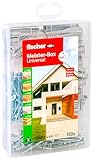 fischer Meister-Box Universal, 150-teiliges Dübel- und Schraubenset, 6-8...