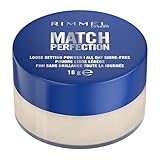Rimmel London Match P Loose Setting Powder, 001, transparent, leicht und...