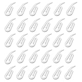 CZ Store Vorhanghaken aus Kunststoff | 100-Pack | 28 x 12 mm Weiße...