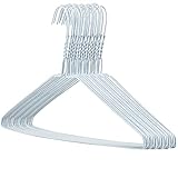 Hangerworld 20 Draht Kleiderbügel 40cm Weiß Mit Einkehrbung...