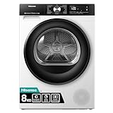 Hisense DH3S802BW3, 8KG, Kondensation mit Wärmepumpe, 16 Programme,...