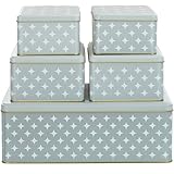 BALOU LIVING 5er Set Keksdose Weihnachten eckig - Weihnachtskeksdosen groß...