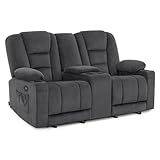 M MCombo Elektrisch 2 Sitzer Sofa mit Schlaffunktion, 2er Relaxsofa mit...