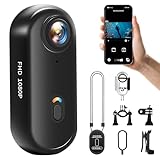 NinjaCam Action Cam 1080P WiFi, Bodycam Körperkamera Mini, 360° Action...