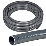 POOL Total 2m flexibler Poolflex PVC-Druckschlauch Ø 50 mm in grau -...
