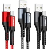 BLACKSYNCZE USB C Kabel 3.1A [3Stück 2M] Schnellladung, USB Typ C...