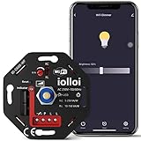 iolloi Universal WiFi/Wlan Dimmer Schalter, Smart Dimmschalter 230V, LED...