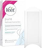 Veet Kaltwachsstreifen Easy-Gelwax Technology Beine & Körper für sensible...