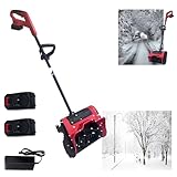 Hooha Akku Schneefräsen 21V Elektrische Bürstenlose Schneebürste für...