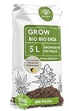 Bio Grow Erde 5 L - Mit Perlite, Torf und Kokos