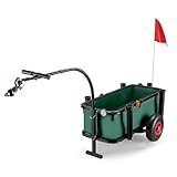 Wiltec Angelwagen mit Tasche, Angel Trolley bis 50 kg, Transportkarre mit...