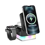 Magsafe Ladestation für iPhone und Apple Watch, 3-in-1Kabelloses...